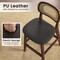Costway Bar Stool Set of 2 Wood Bar Chairs PE Rattan Backrest Padded Seat & Footrest